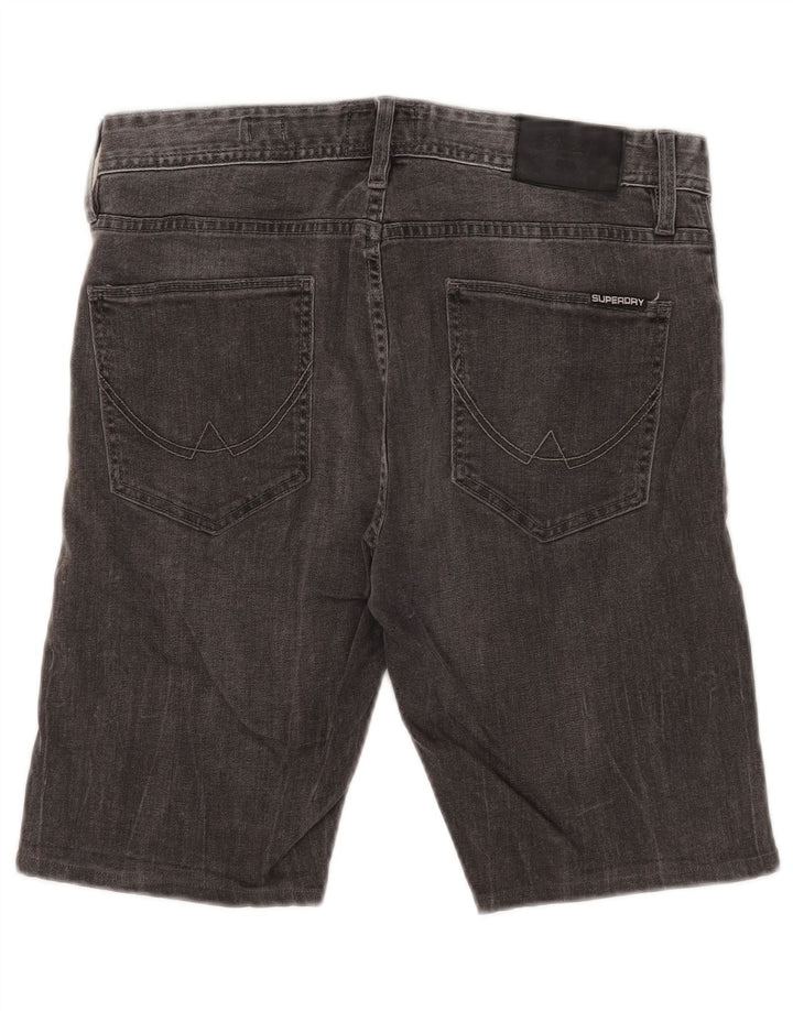 Pantaloni scurți Superdry Corporal Slim Denim W32 Bumbac Gri mediu