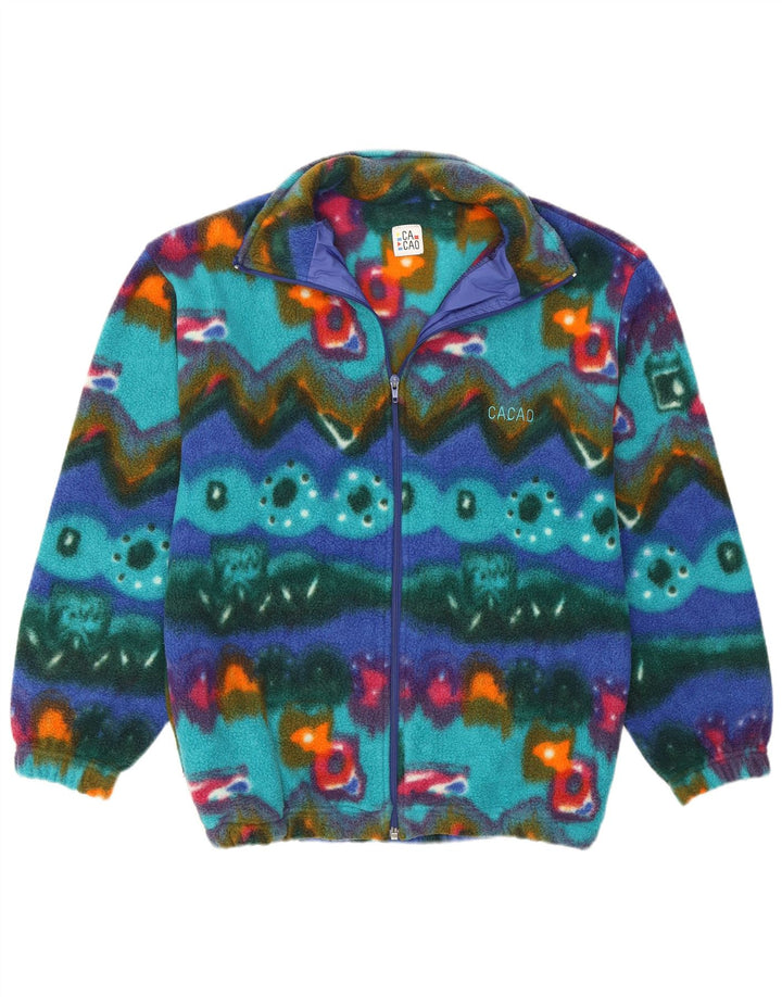 Jachetă polară pentru bărbați Cacao IT 46 Poliester geometric multicolor mic