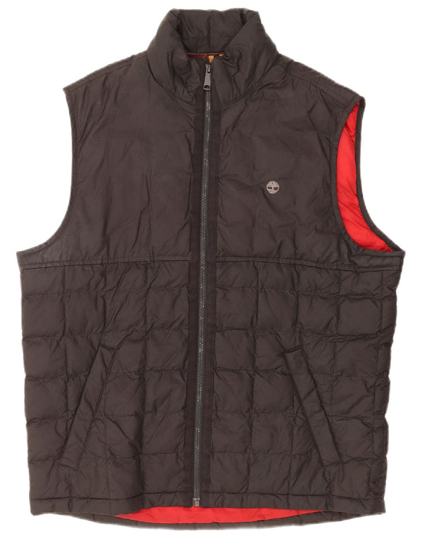 Gilet căptușit pentru bărbați Timberland UK 40 Poliester negru mare