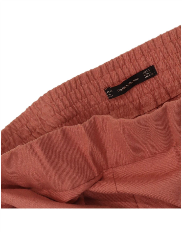 Pantaloni Capri pentru femei Zara L30 L22 Roz