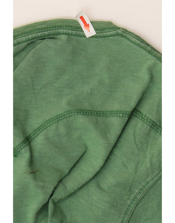 Tricou pentru bărbați Levi's Top din bumbac cu pete verde mediu