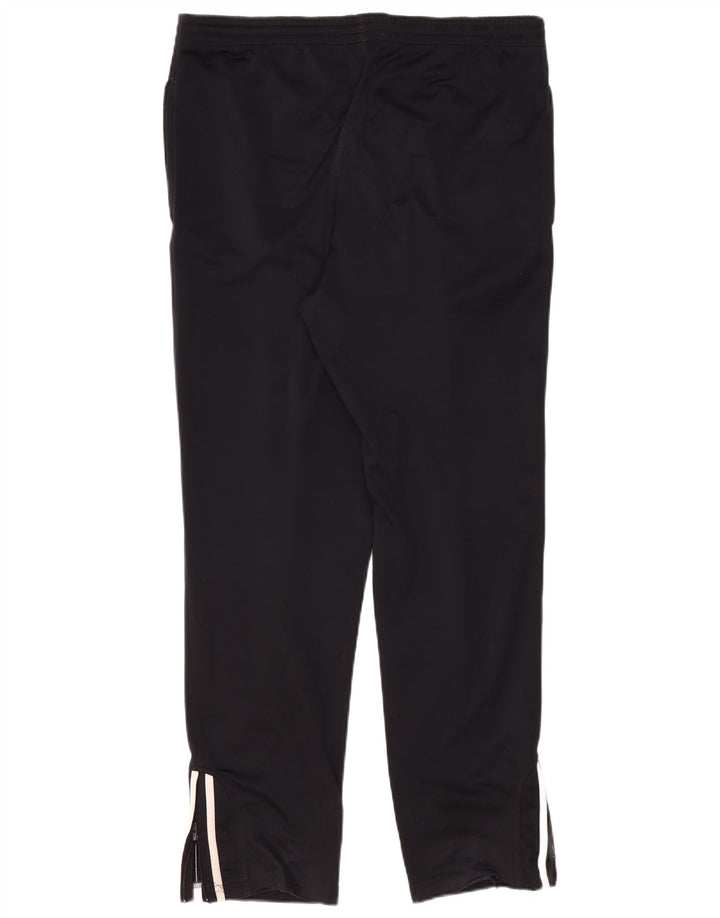 Pantaloni de trening Adidas pentru bărbați, poliester mediu negru