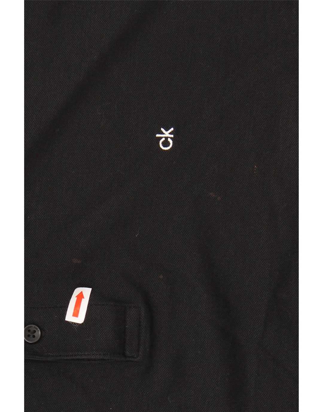 Cămașă polo CALVIN KLEIN pentru bărbați, bumbac negru mare