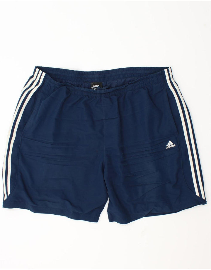 Pantaloni scurți sport pentru bărbați Adidas 2XL poliester bleumarin