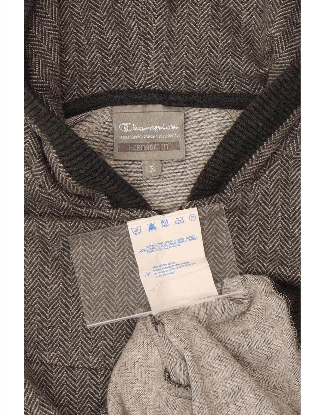 Pulover pentru femei CHAMPION Heritage Fit, cu fermoar, UK 10, gri mic