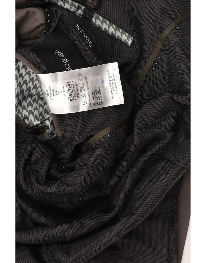 Jachetă pentru bărbați Marks & Spencer Autograph cu 2 nasturi, UK 42, mare, gri