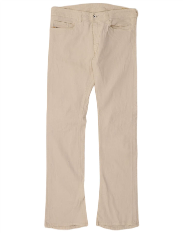 Blugi DIESEL Trouleg Bootcut W32 L34 Bumbac alb