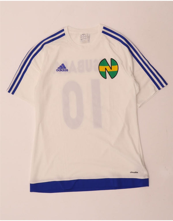 Tricou pentru bărbați Adidas Climalite Graphic Top Medium White Colorblock