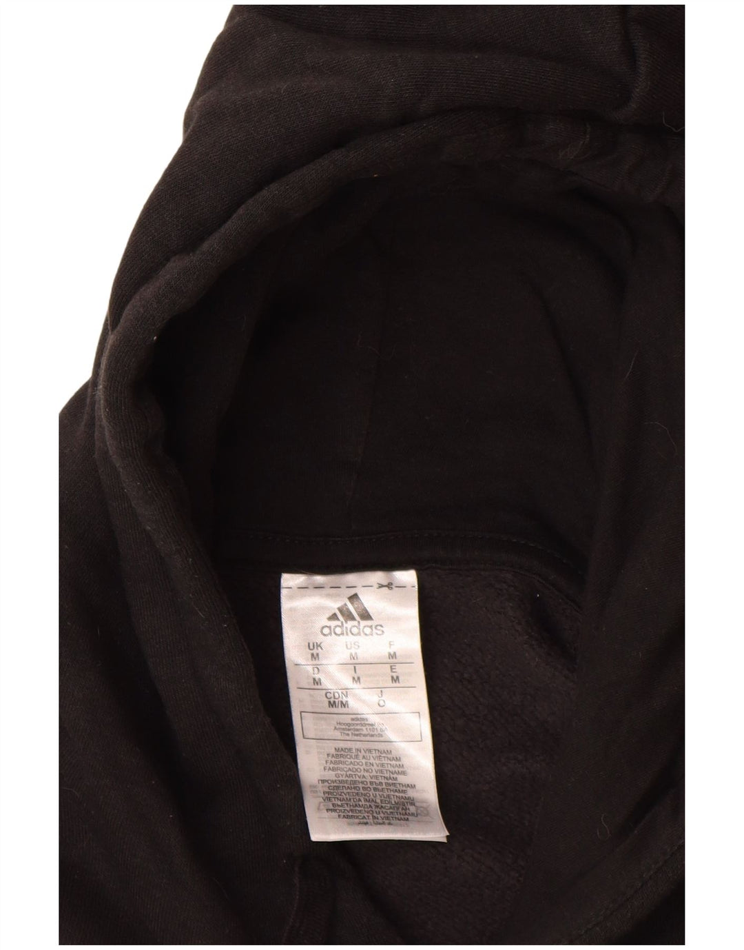 Pulover Adidas pentru bărbați, bumbac mediu negru