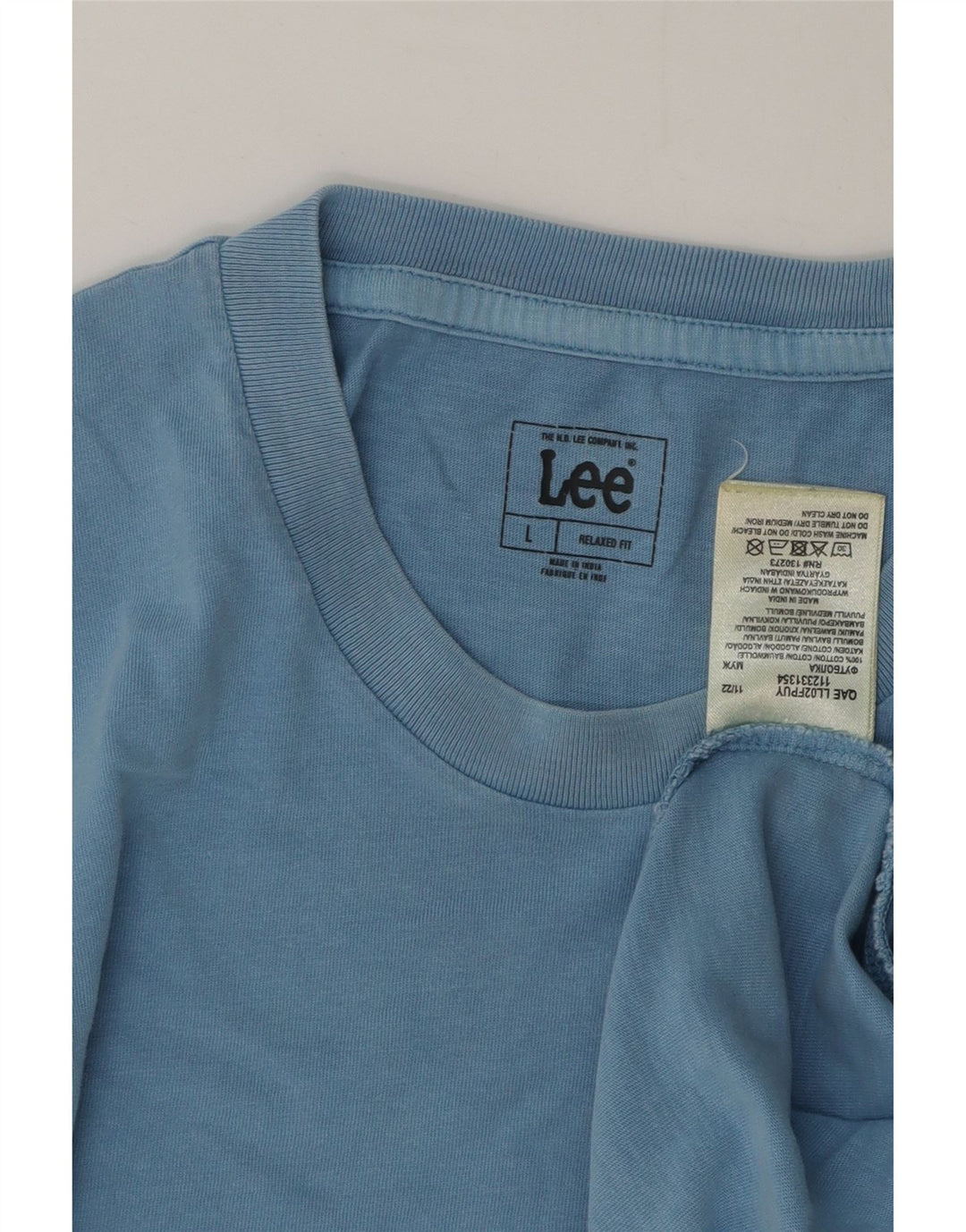 Tricou Lee pentru bărbați cu croiala relaxată Top mare, albastru, bumbac