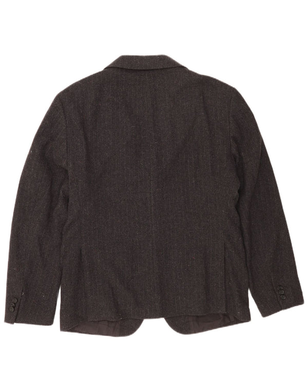 Blazer pentru bărbați Zara cu 2 nasturi EU 52 Lână mare cu dungi gri