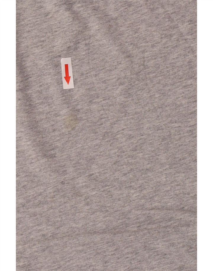 Tricou grafic Benetton pentru bărbați Top mare bumbac gri