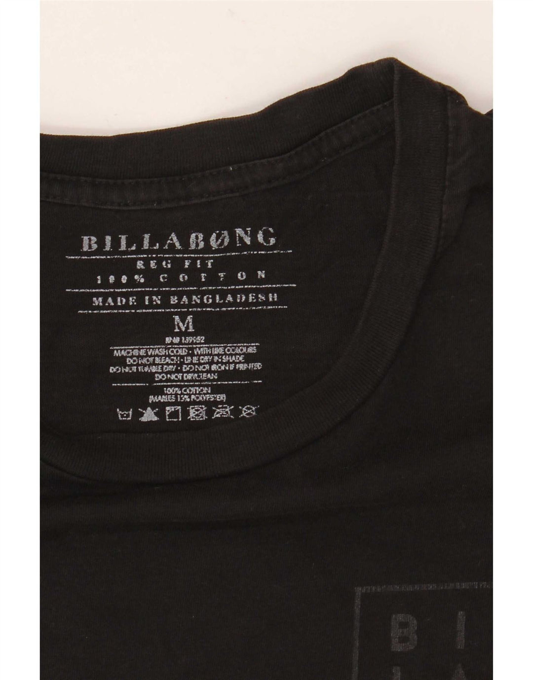Tricou cu grafică pentru bărbați Billabong, cu croială normală, top mediu din bumbac negru