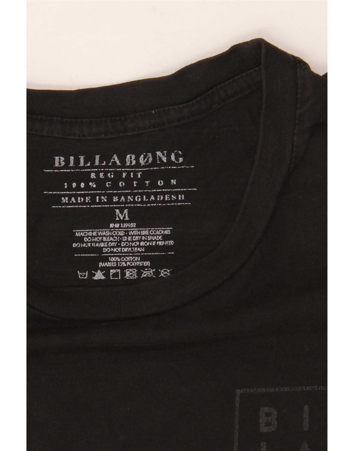 Tricou cu grafică pentru bărbați Billabong, cu croială normală, top mediu din bumbac negru