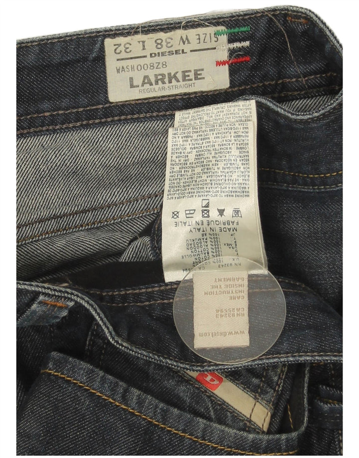 Jeans larkee regulari drepte pentru bărbați Diesel W38 L32 bumbac albastru