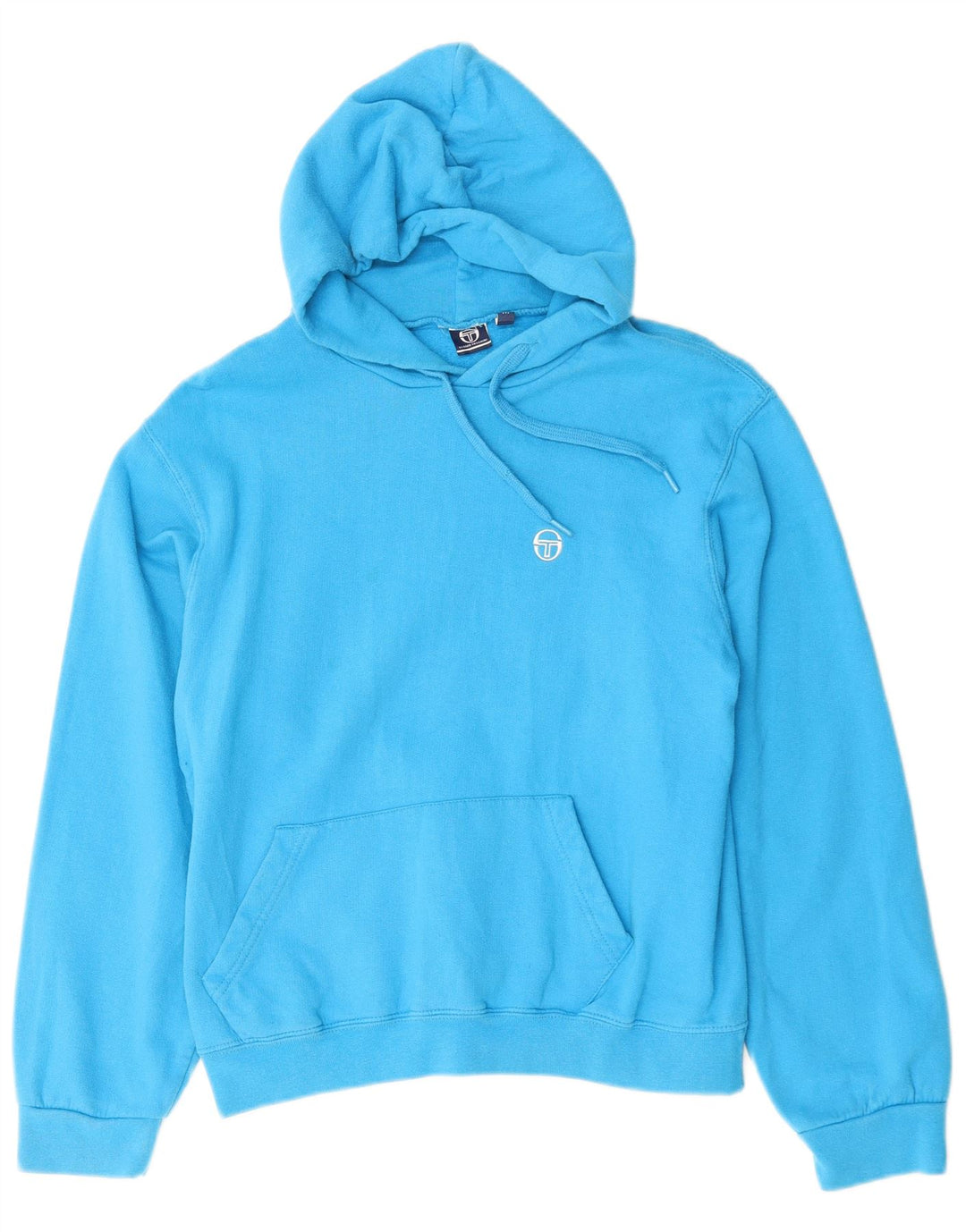 Pulover cu glugă pentru femei Sergio Tacchini UK 14 Bumbac albastru mediu