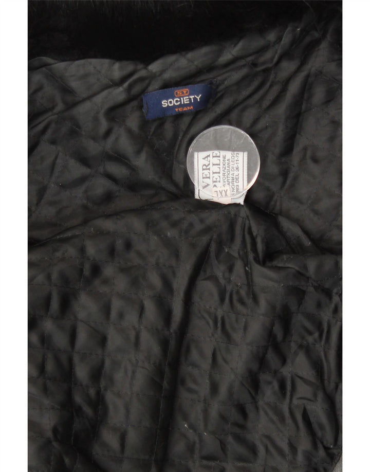 Geacă de piele pentru femei Society UK 20 2XL din piele neagră