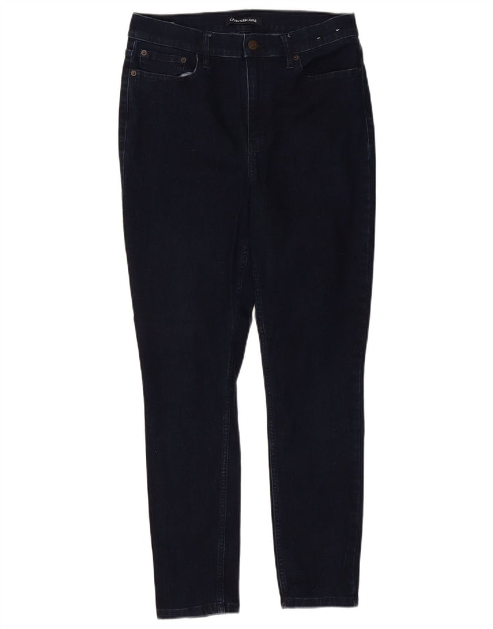 CALVIN KLEIN Blugi skinny pentru femei cu talie înaltă US 12 mare W31 L26 bleumarin
