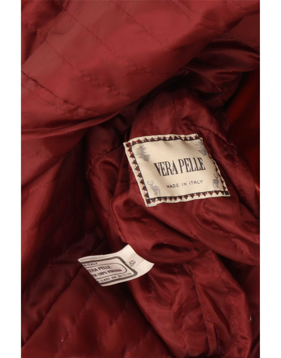 Palton din piele vintage pentru femei IT 48 XL maro