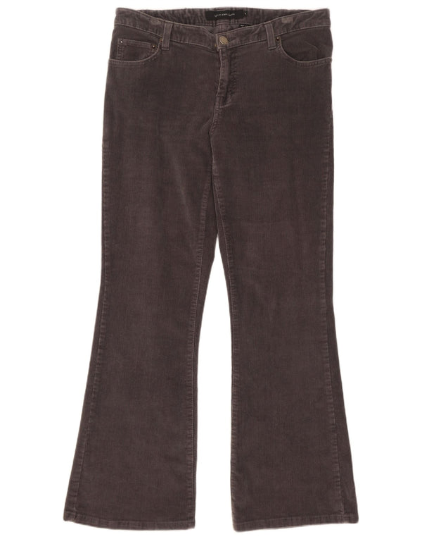 Pantaloni Calvin Klein pentru femei Flare velur US 8 Medium W32 L30 bumbac gri