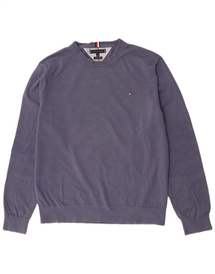 Pulover pentru bărbați Tommy Hilfiger, bumbac albastru 3XL