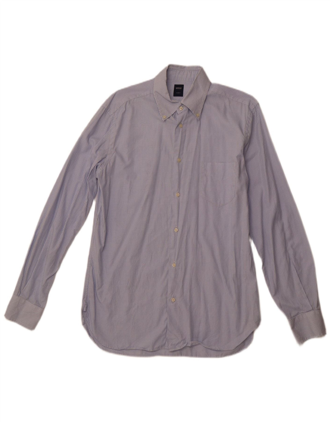 Cămașă pentru bărbați BOGGI Tailored Fit Mărimea 40 15 3/4 Medium Blue Check