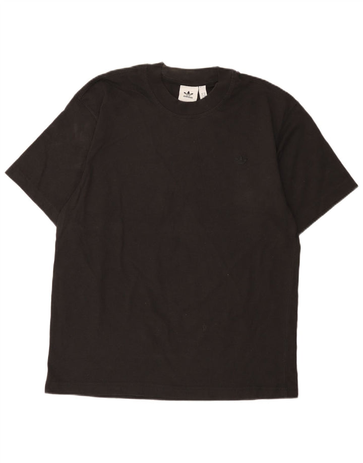 Tricou pentru bărbați Adidas Top Mediu Negru Bumbac