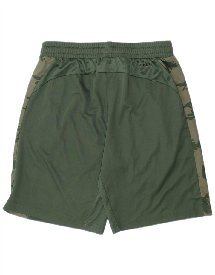 Pantaloni scurți sport Aeroready ADIDAS pentru băieți 11-12 ani Poliester camuflaj verde