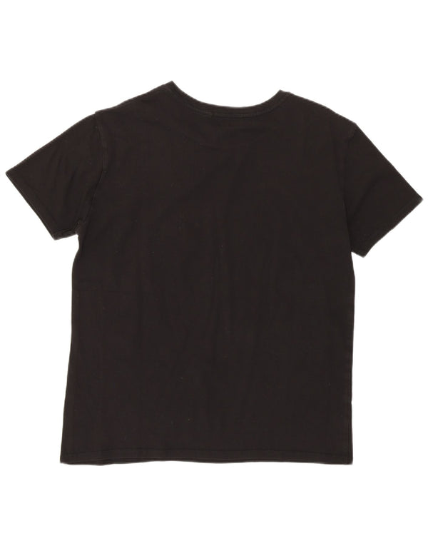 Tricou cu grafic supradimensionat pentru femei Guess UK 6 XS Negru