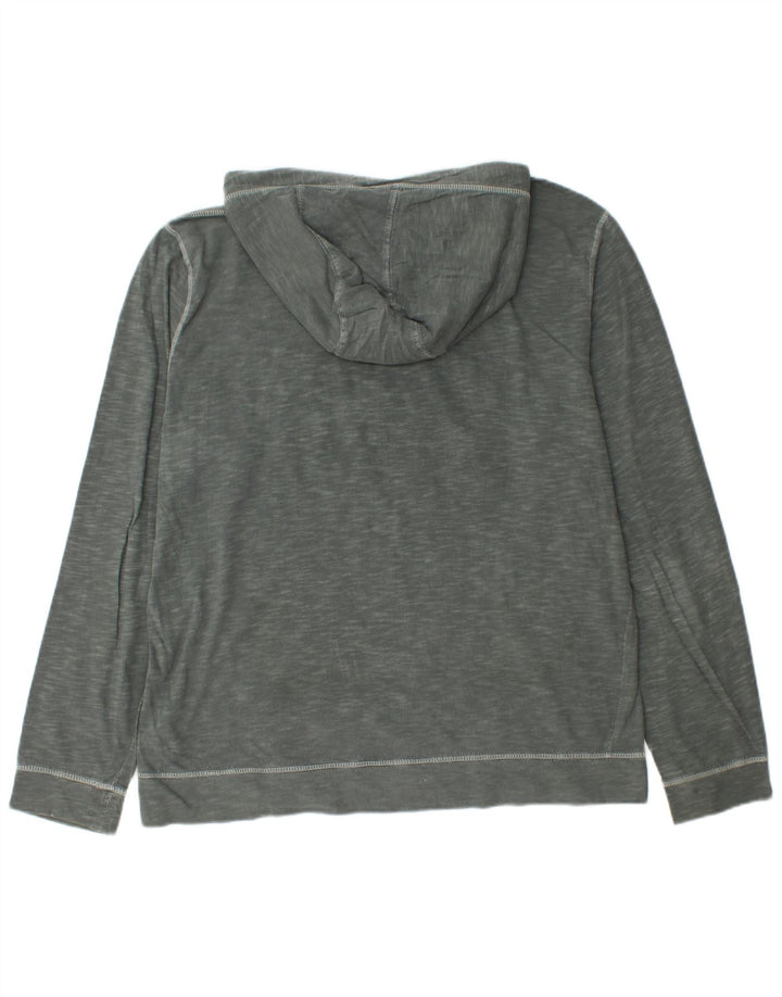 NAPAPIJRI Top grafic cu glugă pentru bărbați, cu mânecă lungă, mare, gri bumbac cu pete