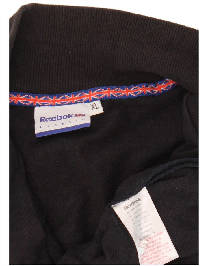 Jachetă de trening pentru bărbați Reebok XL, bumbac cu dungi, albastru bleumarin