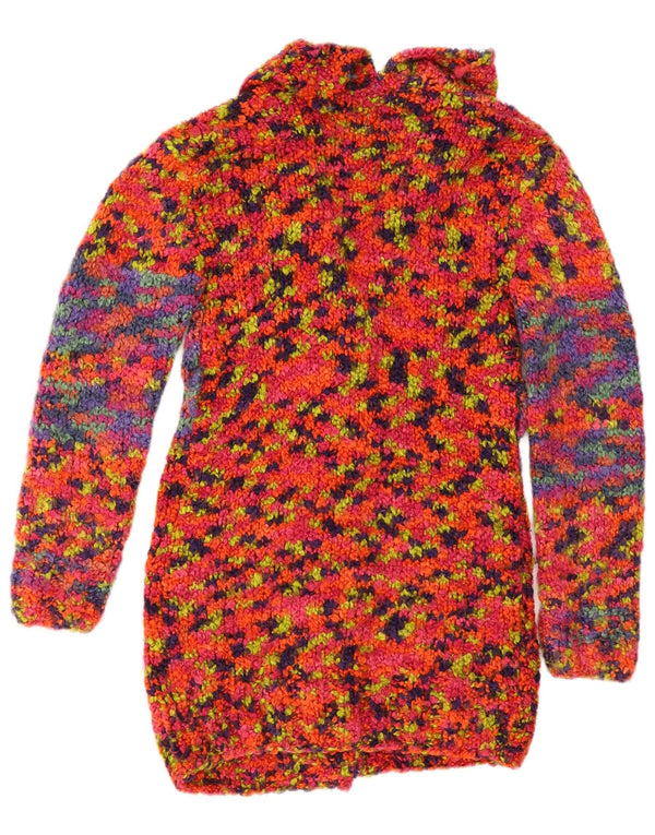 Pulover Cardigan Vintage pentru Damă, Marea Britanie 8 Mic, Multicolor, Pete