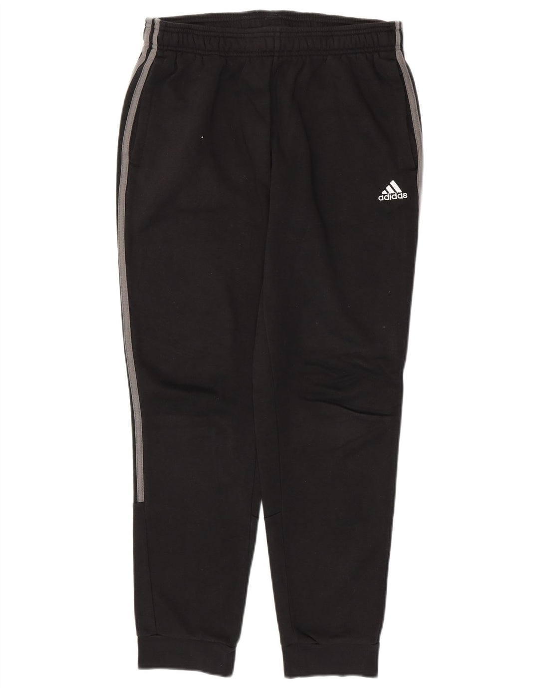 Pantaloni de trening ADIDAS pentru bărbați Joggeri, bumbac mediu negru