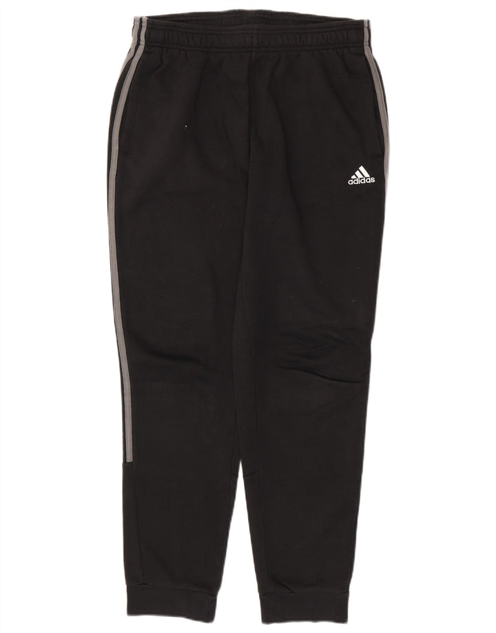 Pantaloni de trening ADIDAS pentru bărbați Joggeri, bumbac mediu negru