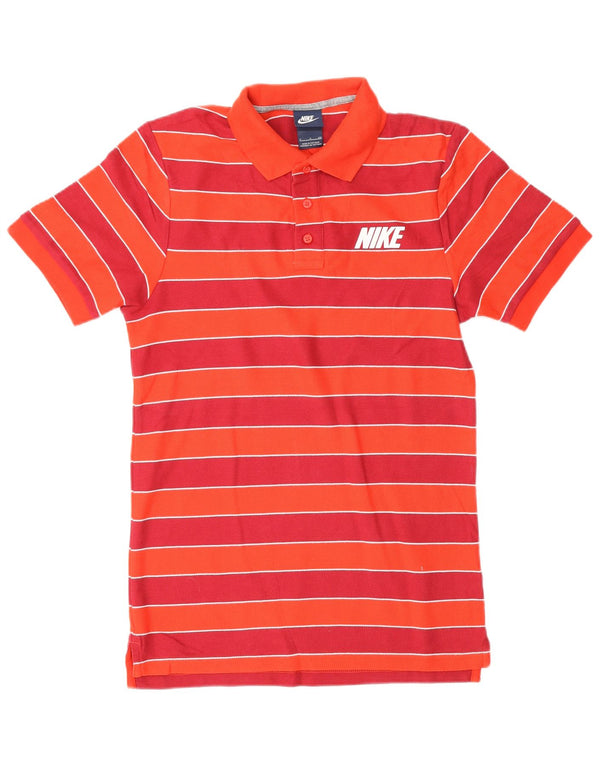 Tricou polo grafic pentru bărbați Nike, cu dungi roșii mici