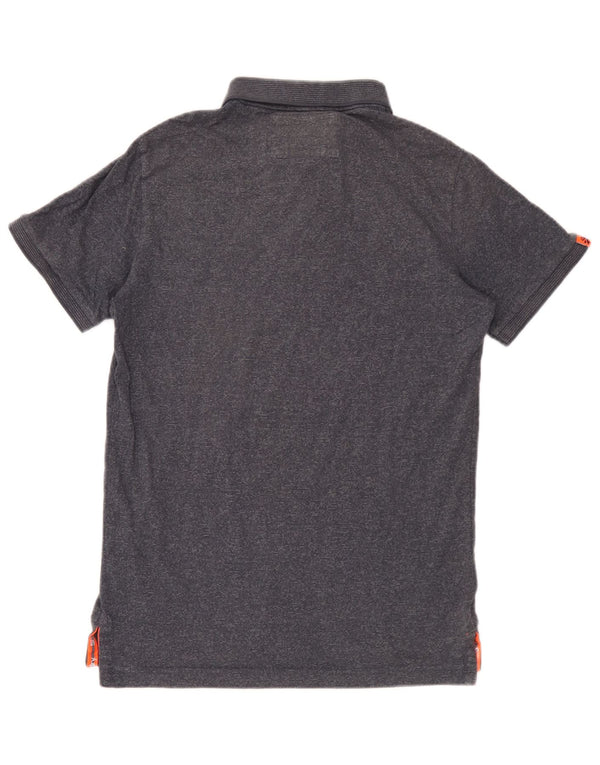 Tricou polo pentru bărbați Superdry, mijlociu, albastru marin pete