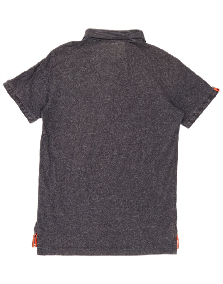 Tricou polo pentru bărbați Superdry, mijlociu, albastru marin pete