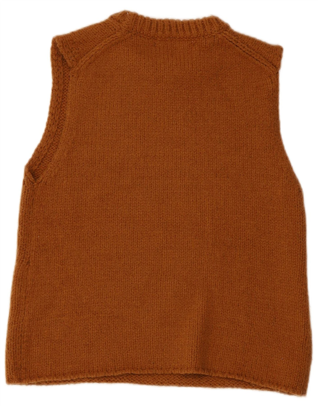 Zara Womens Vest Tank Top UK 12 Maro Mediu Acrilic