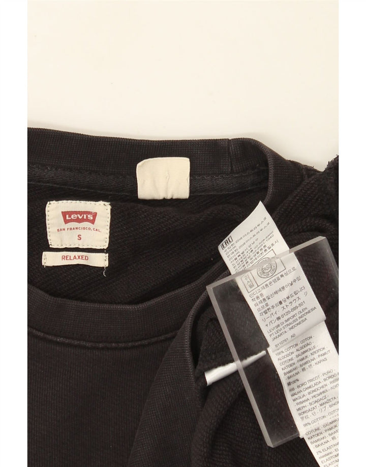 Pulover Levi's Relaxed Graphic pentru bărbați, mic, negru