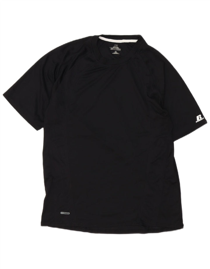 RUSSELL ATHLETIC Tricou pentru bărbați Top Mediu Negru Poliester