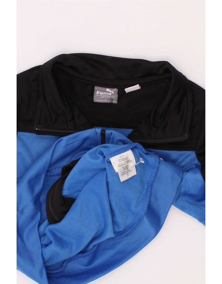 Jachetă de top pentru trening Puma pentru băieți, 2-3 ani, albastru, poliester color bloc