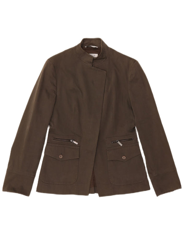 Blazer pentru femei Marella UK 10 mic maro bumbac