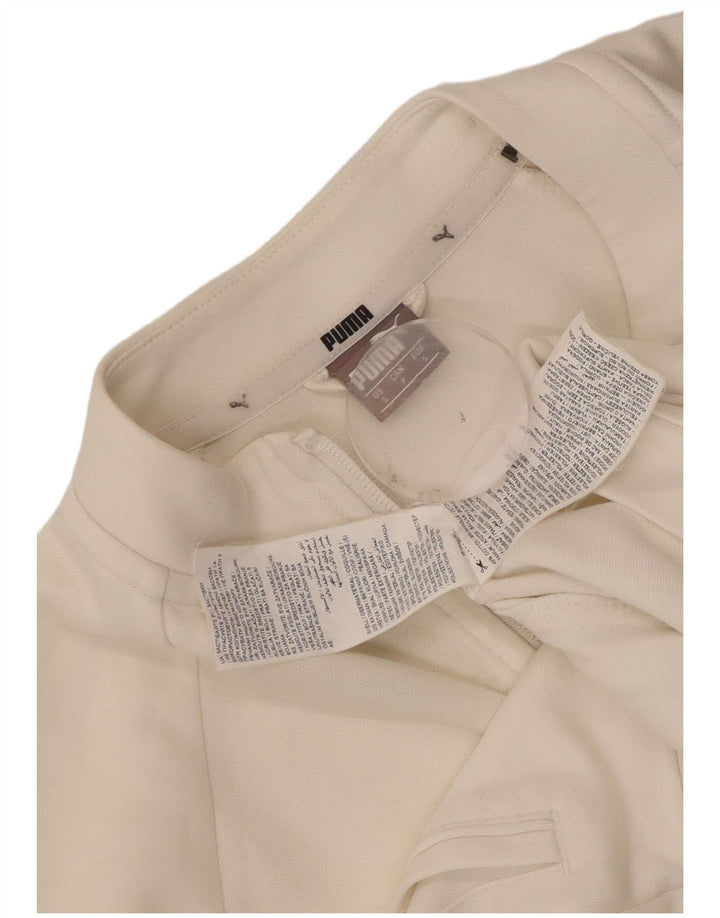 Jachetă de trening Puma Crop Oversized pentru femei UK 10 Poliester alb mic