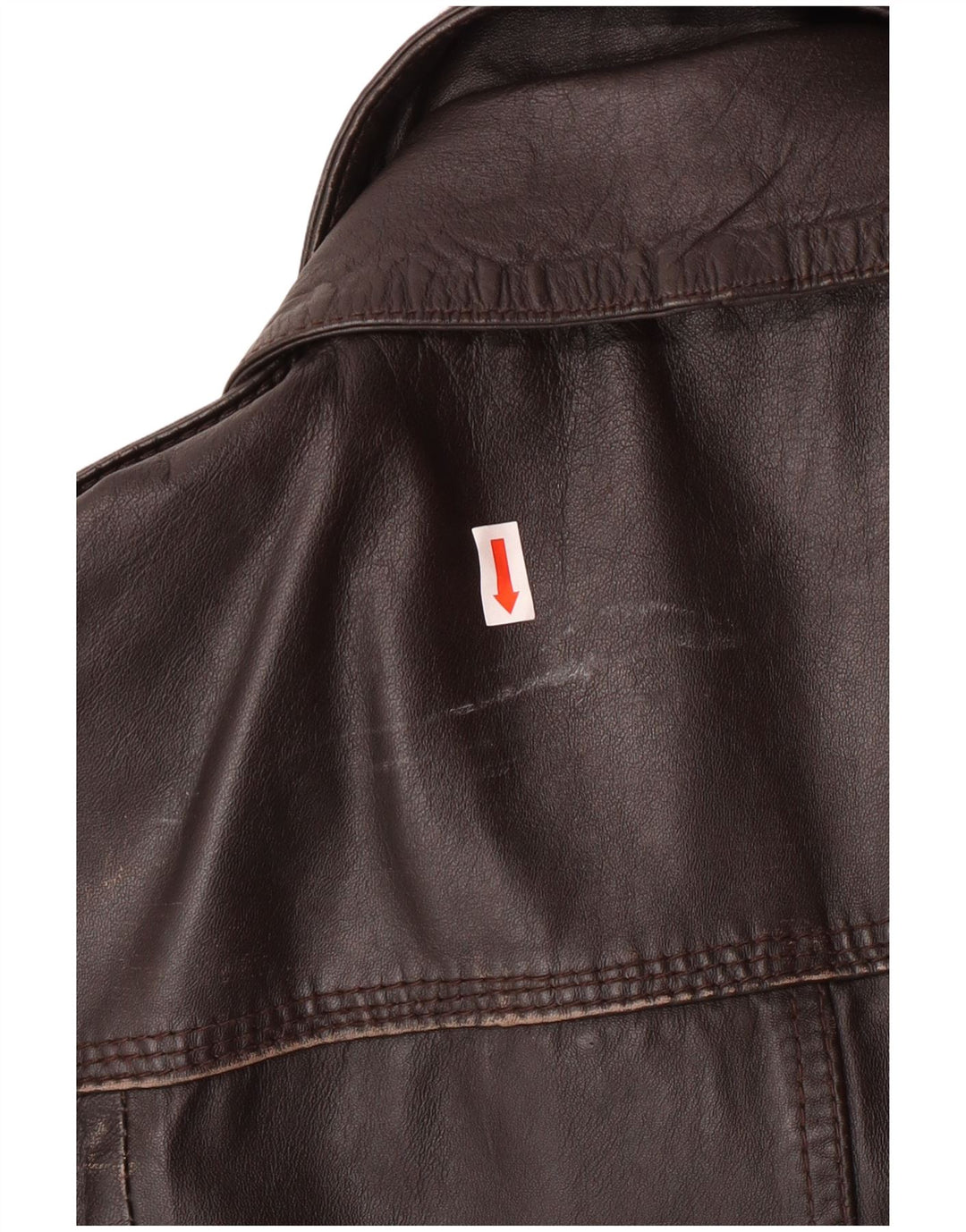 Jachetă militară din piele pentru bărbați Superdry UK 40, maro, piele mare