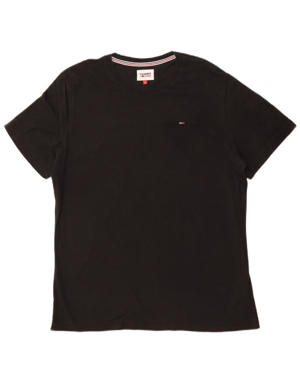 TOMMY HILFIGER Tricou Bărbați Top XL Bumbac Negru