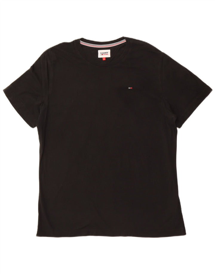 TOMMY HILFIGER Tricou Bărbați Top XL Bumbac Negru