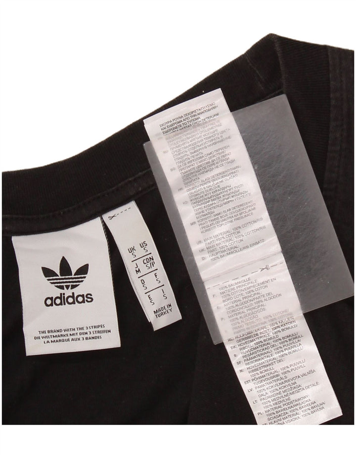 Vestă grafică ADIDAS pentru bărbați, bumbac mic, negru