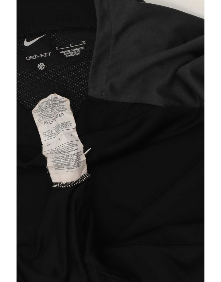 Tricou grafic Nike Dri Fit pentru bărbați Top mic, negru, poliester color bloc