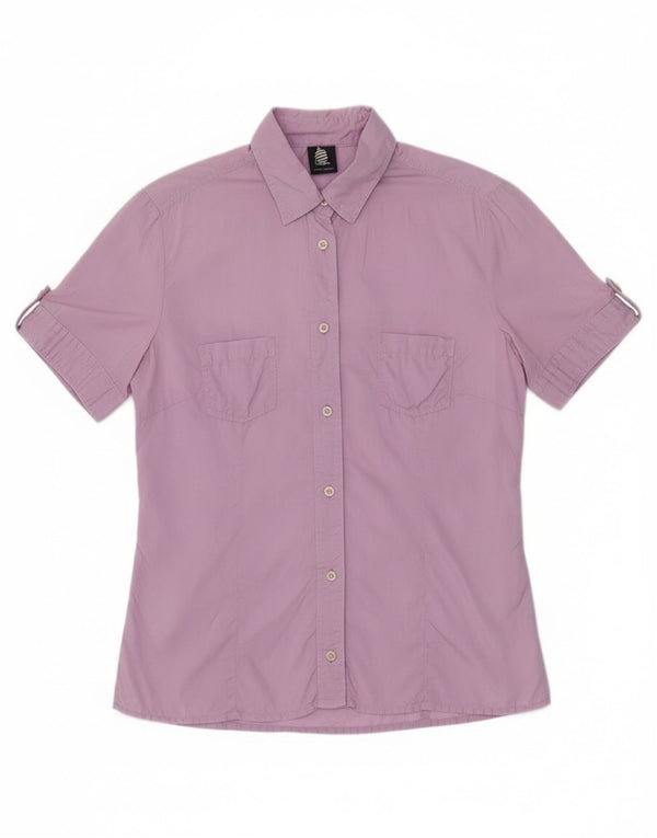Cămașă cu mânecă scurtă pentru femei Marina Yachting UK 10 Bumbac violet mic