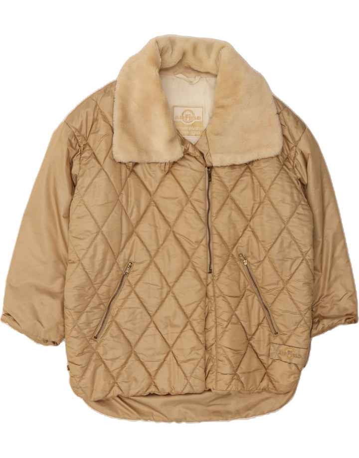 AIRFIELD Womens Quilted Jacket UK 22 3XL Beige Polyester Winter Vintage AIRFIELD and Second-Hand AIRFIELD from Messina Hembry 